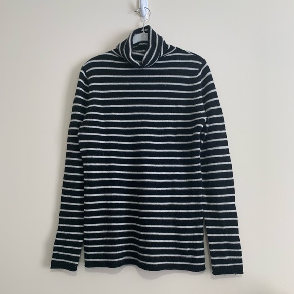 Halogen cashmere stripped sweater - Picture 1 of 3